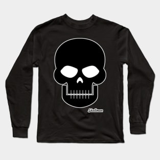 Niche Skull Island Mod Art  Black Skull Long Sleeve T-Shirt